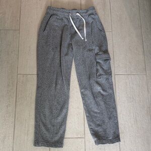 UpWest Dark Gray Cargo Jogger Sweatpants with Drawstring